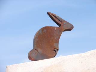 "hase" - escultura de acero/oxicorte