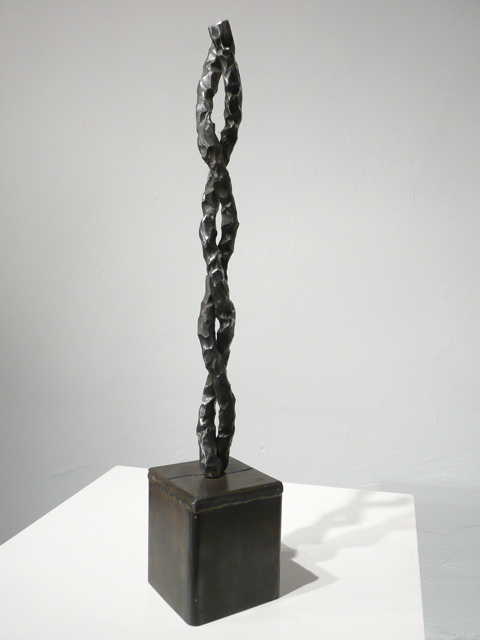 "doble hélice" - escultura de acero, 2008
