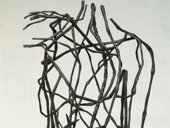 "david-revisited", escultura de acero,Hans Some,2013